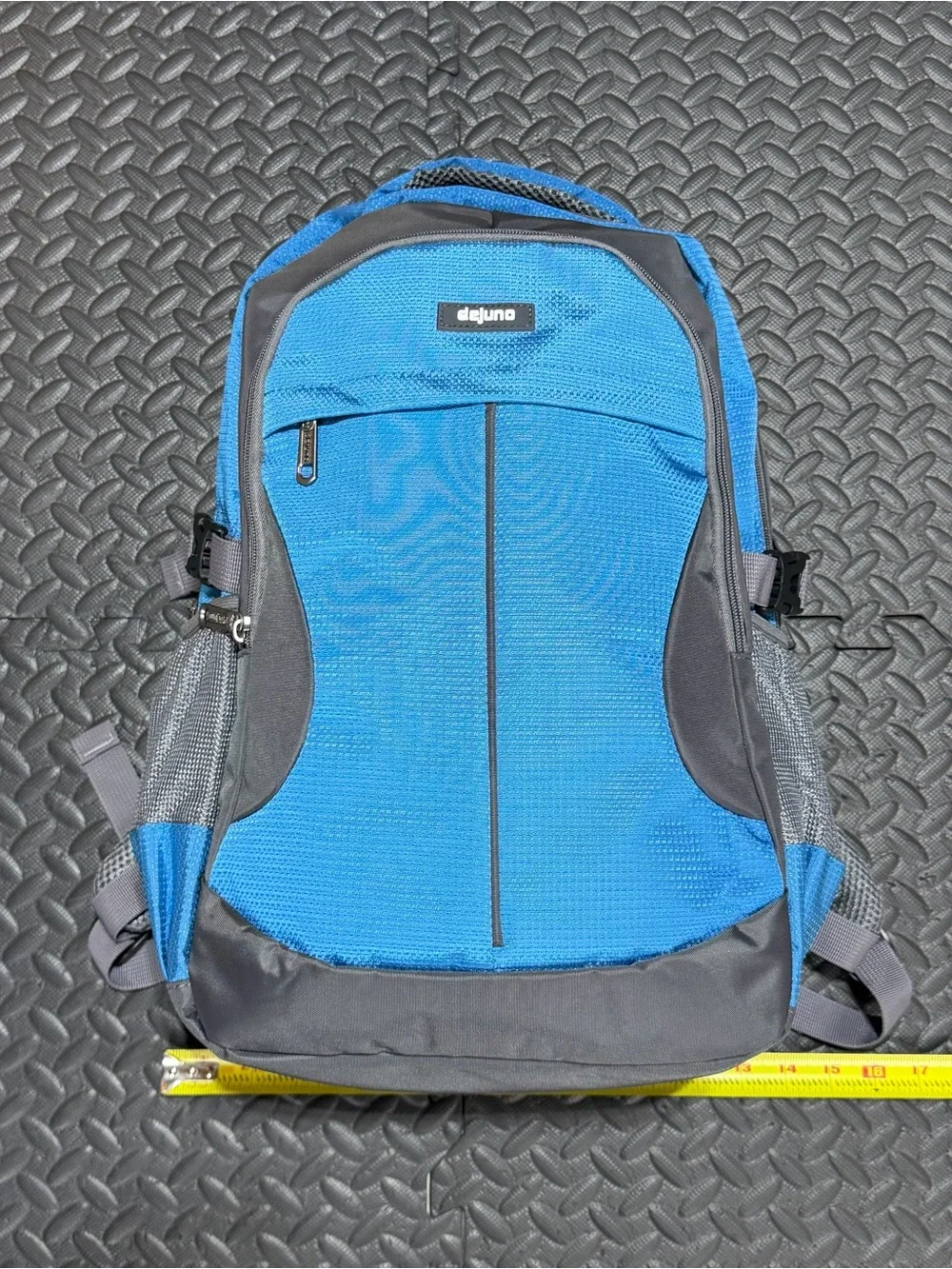 Dejuno Crestone Laptop Backpack Blue Gray Checkpoint Friendly DJB-601 19